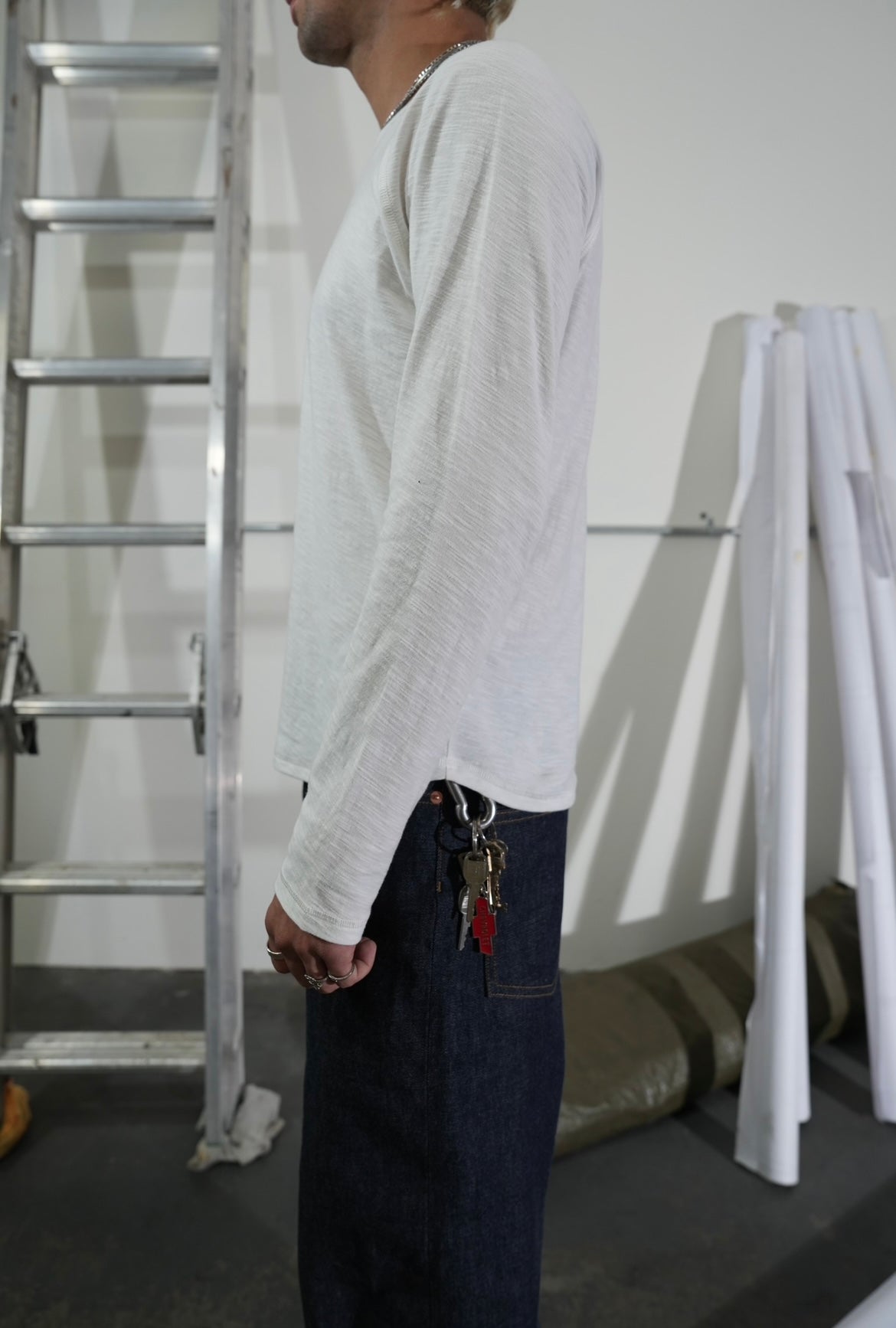 White Slub Longsleeve