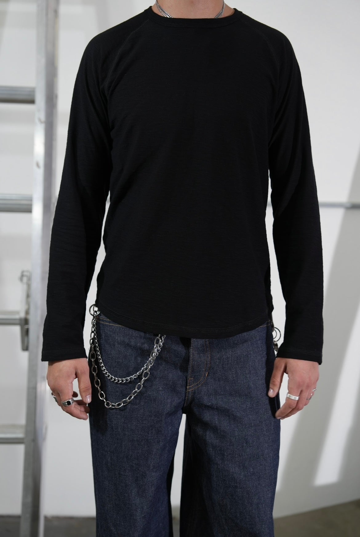 Black Slub Longsleeve