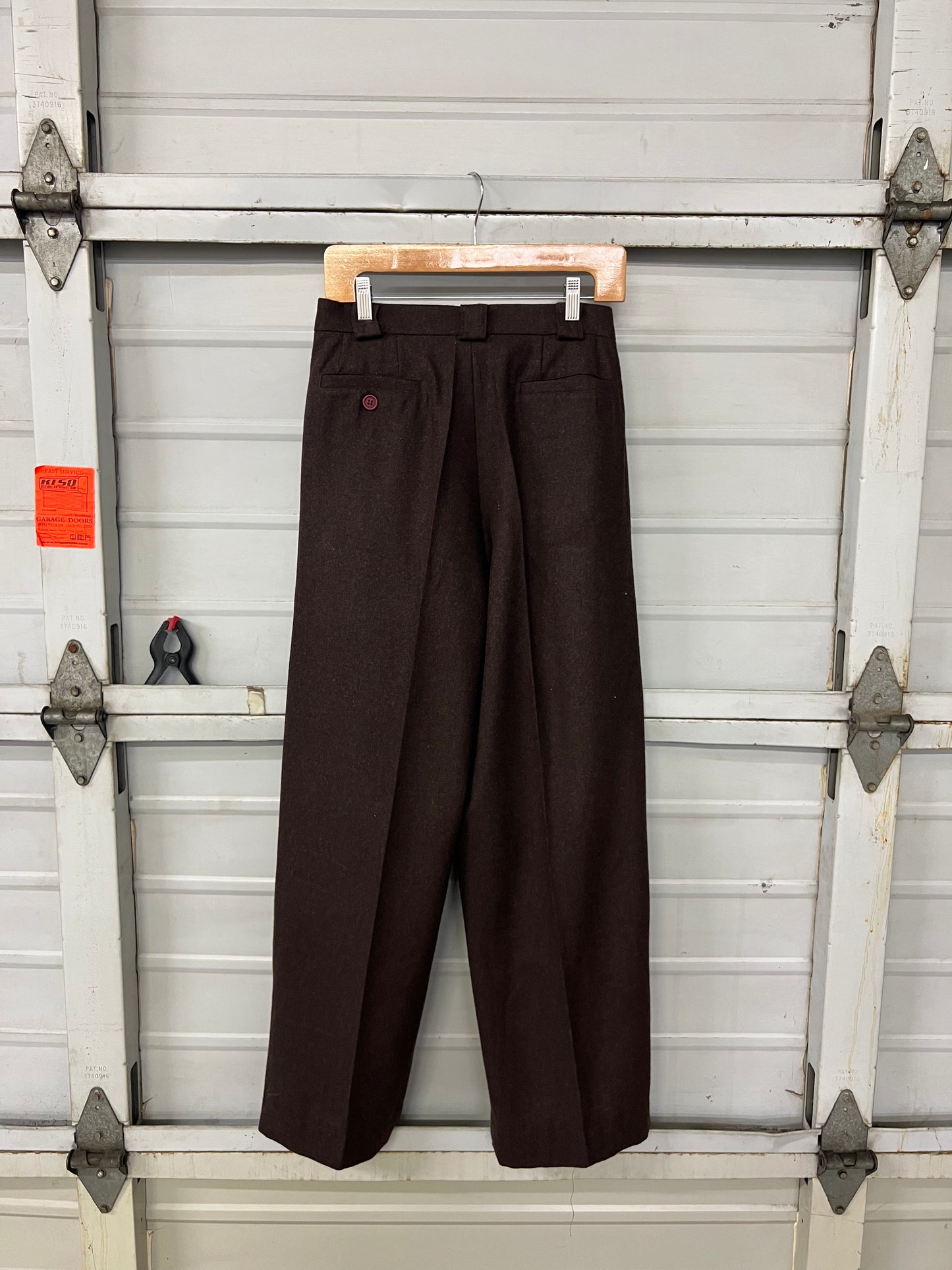 Wool Pleated Trousers