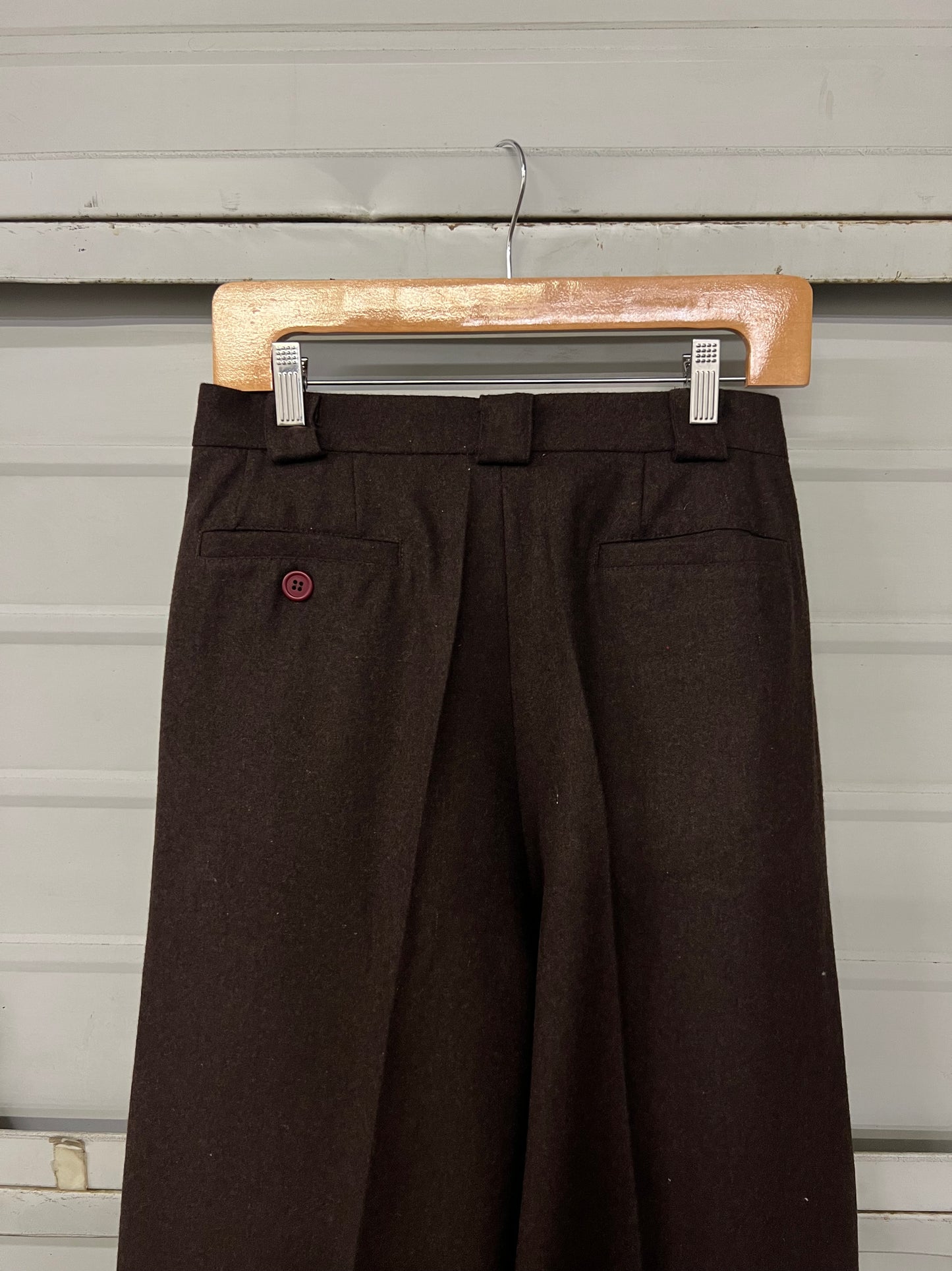 Wool Pleated Trousers