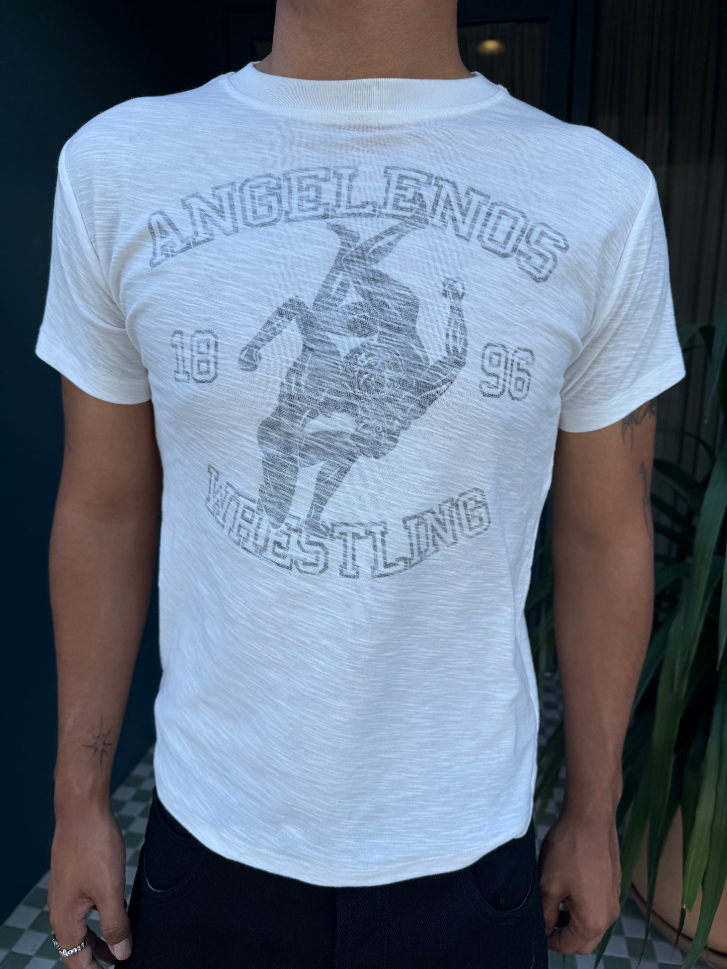 Slub wrestling tee