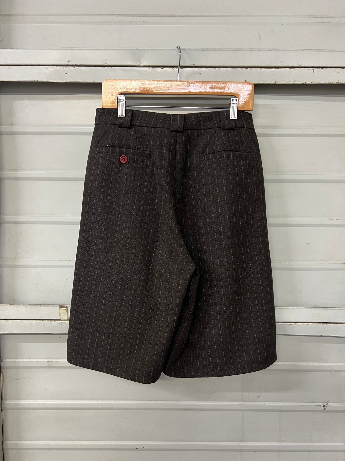 Wool Pleated Shorts