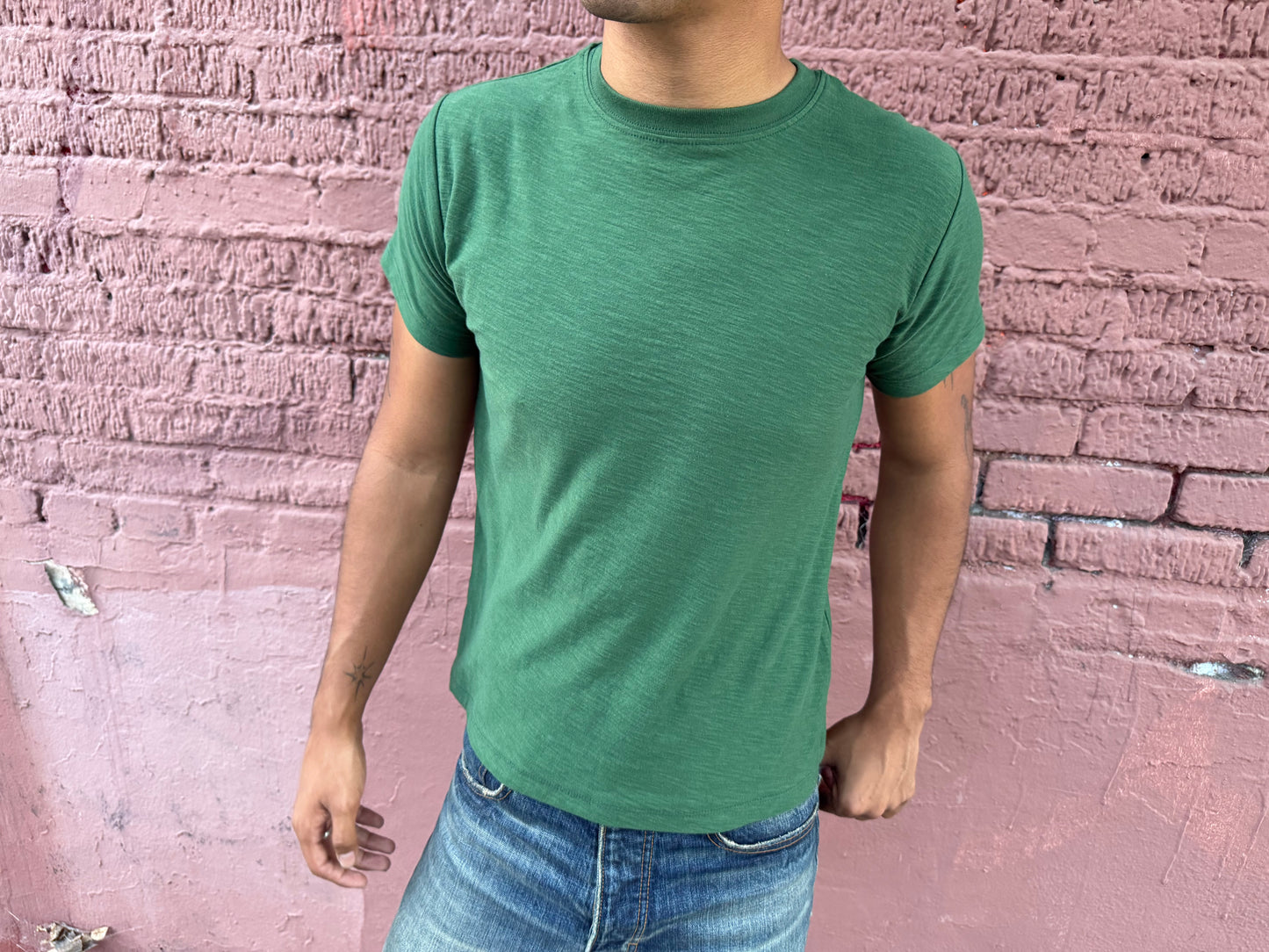 Green Slub Tee