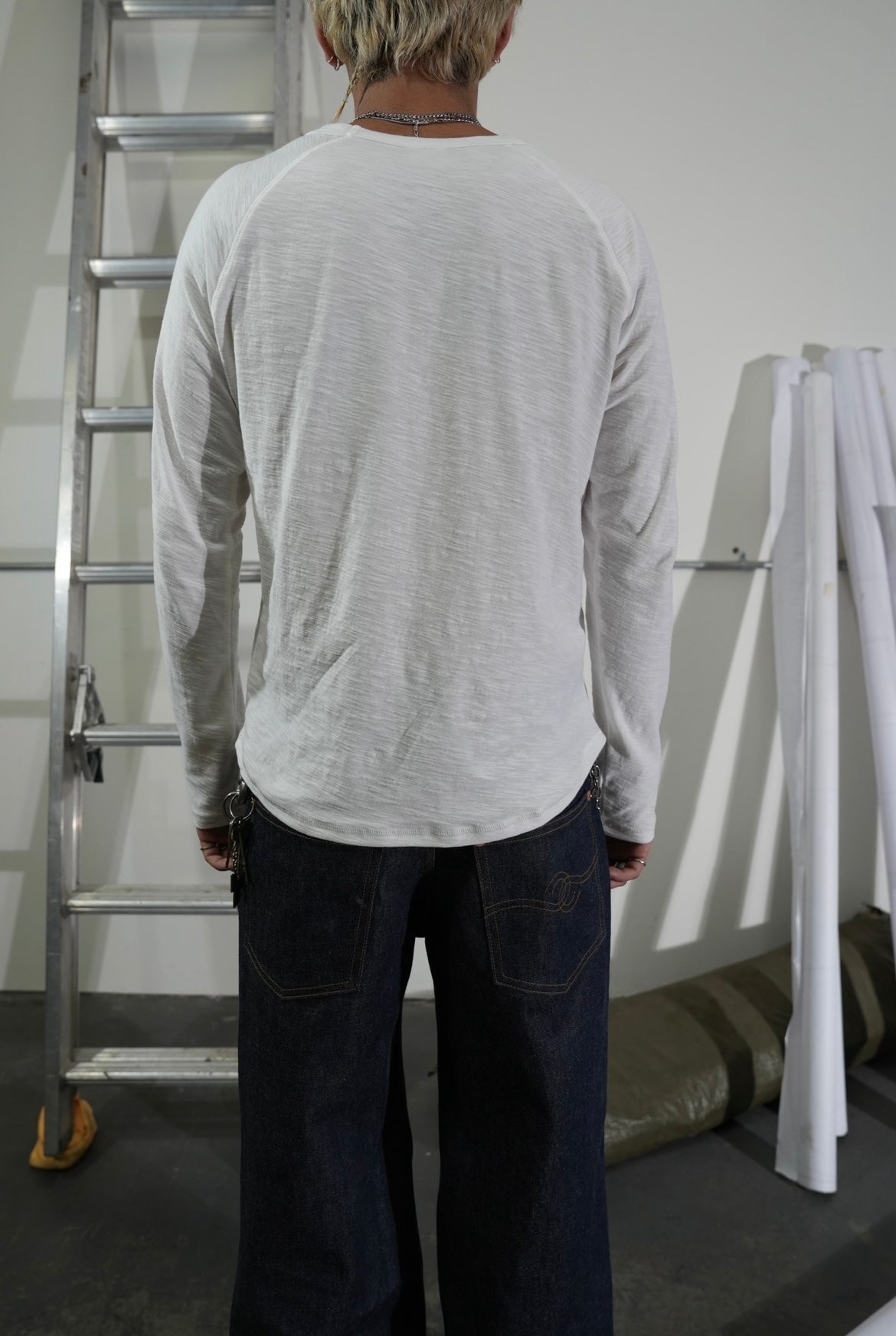 White Slub Longsleeve