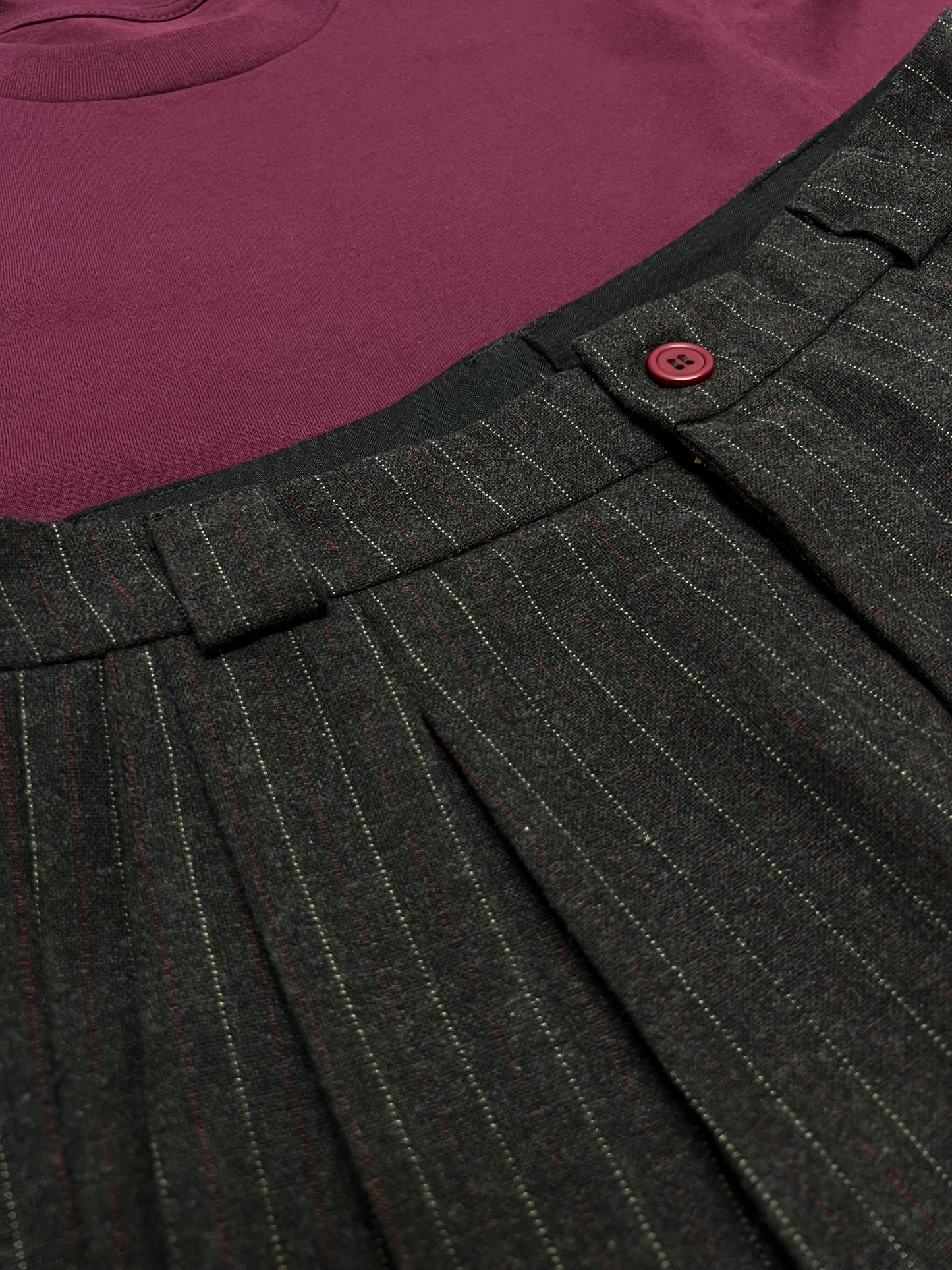 Wool Pleated Shorts