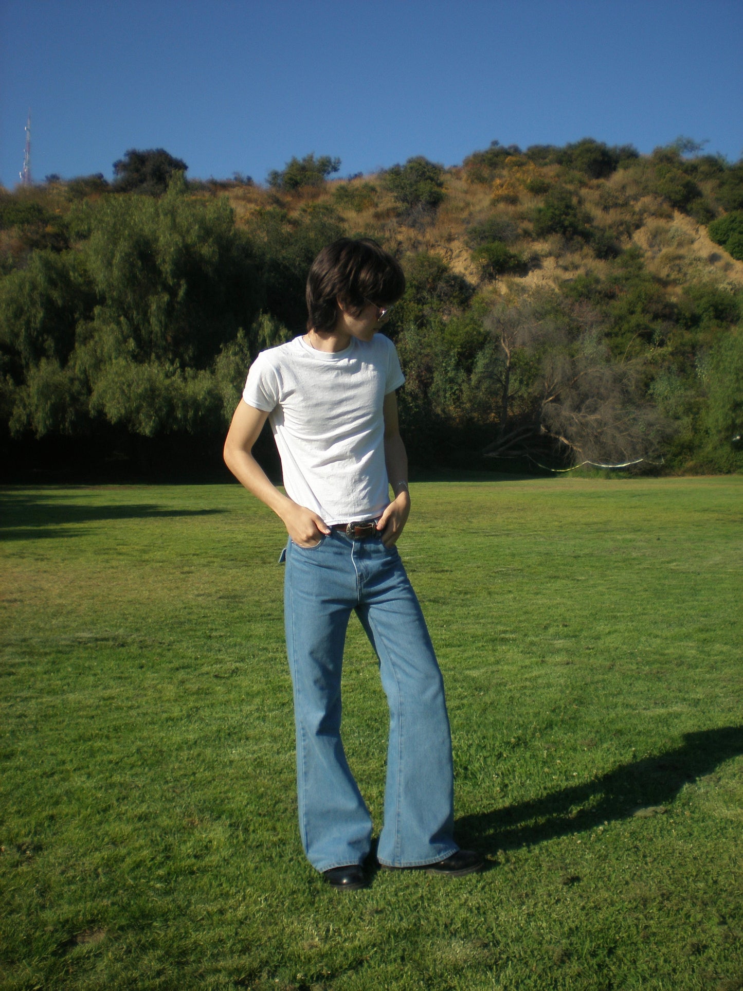 Blue Flared Jeans