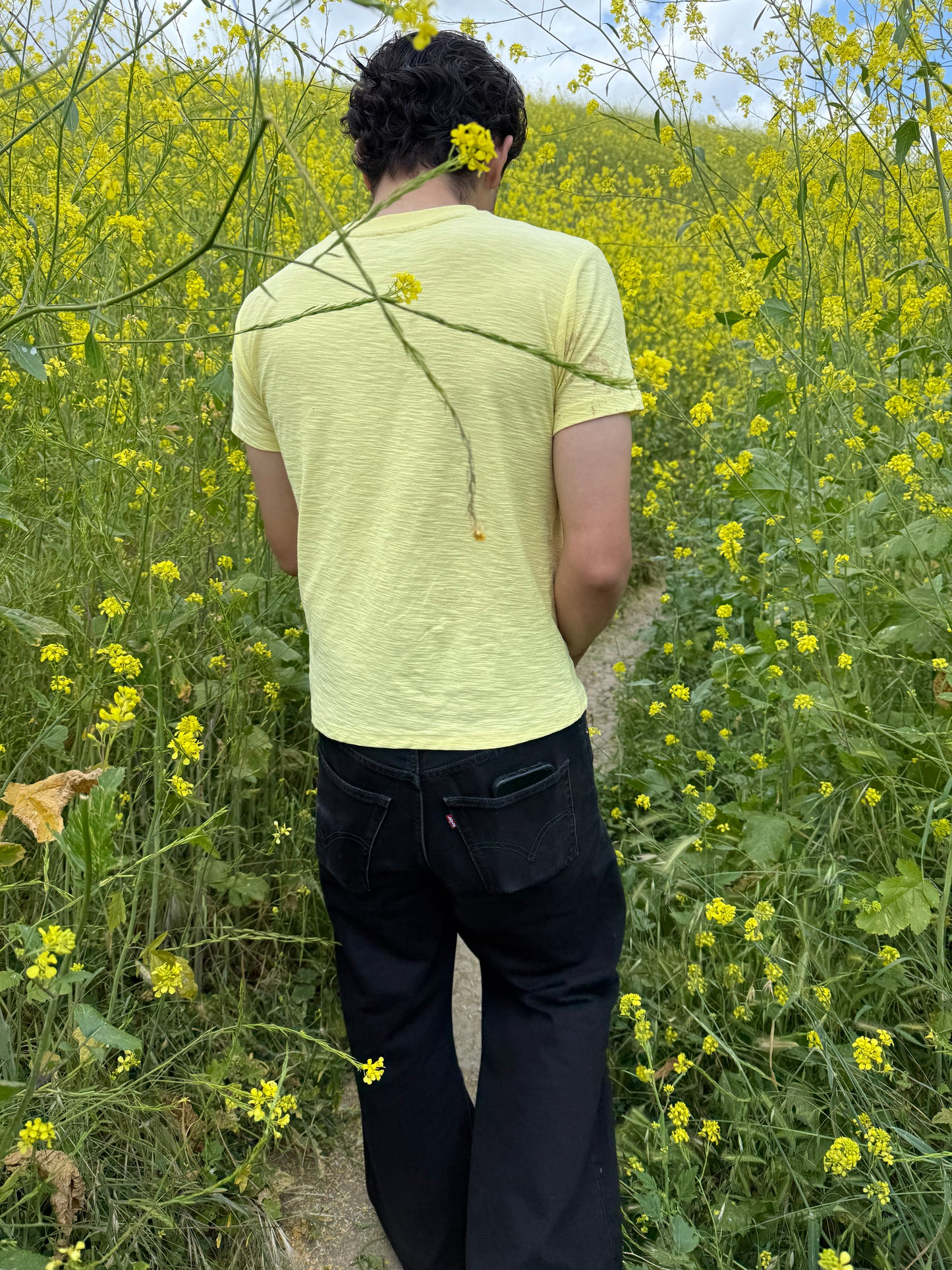 Yellow Slub Tee