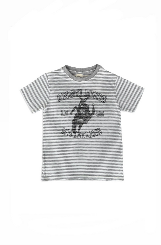 Grey Stripe Wrestling tee