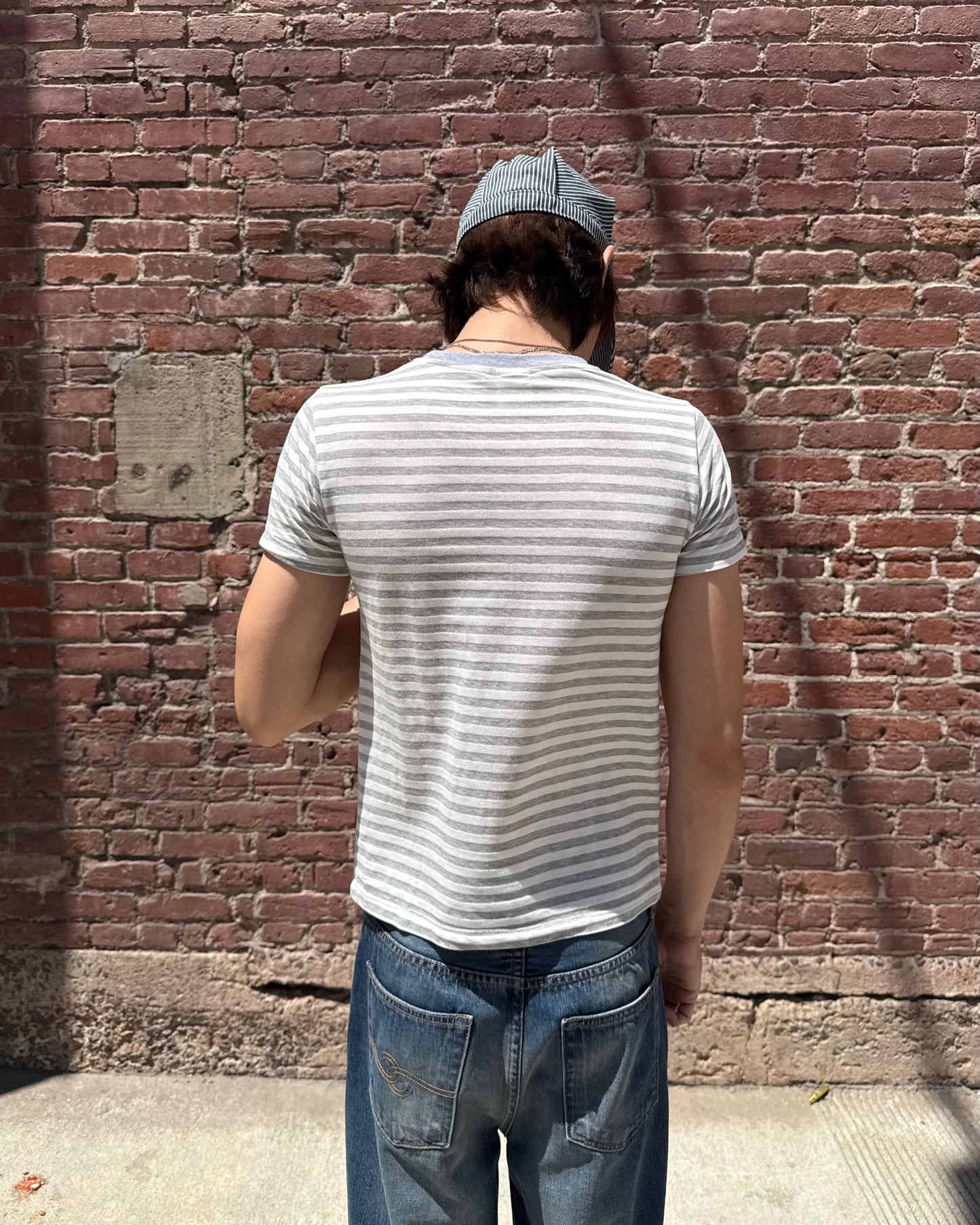Grey Stripe Tee