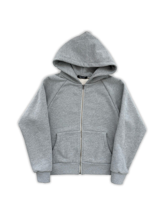 Cropped Hooded Zip