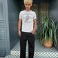 Grey Stripe Wrestling tee