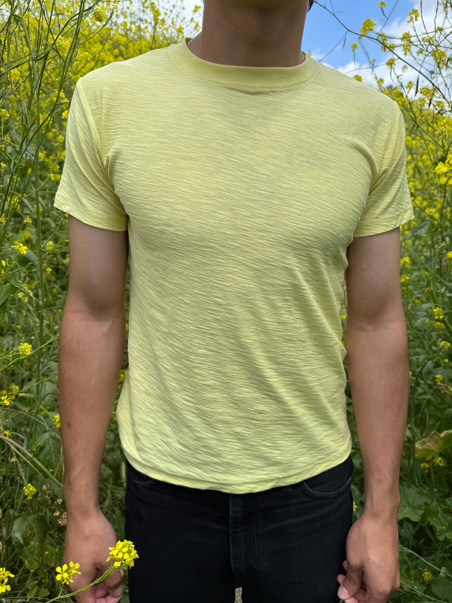 Yellow Slub Tee