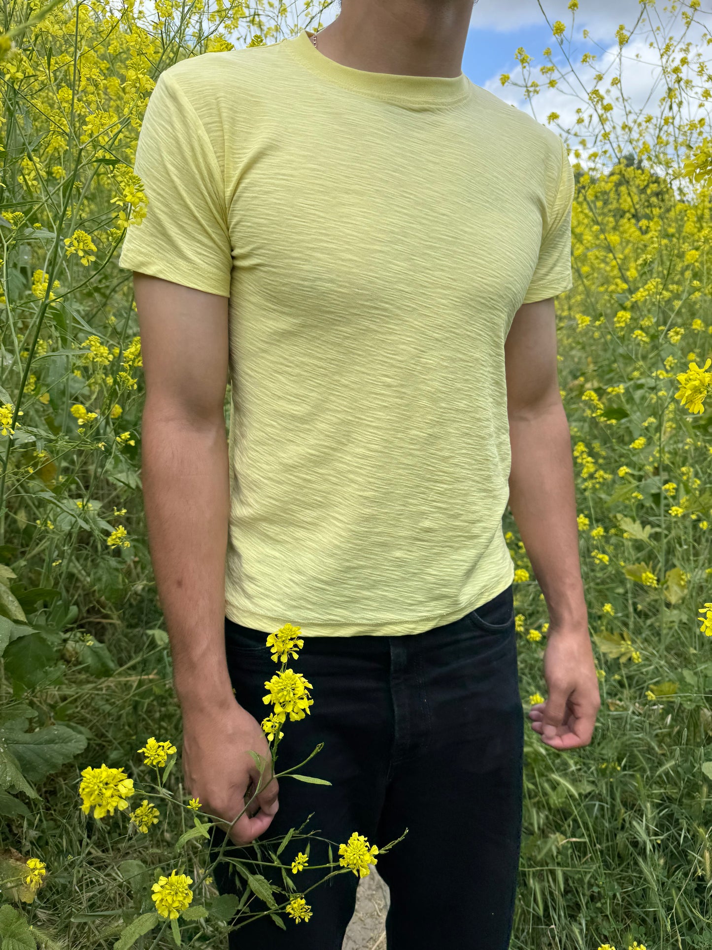 Yellow Slub Tee