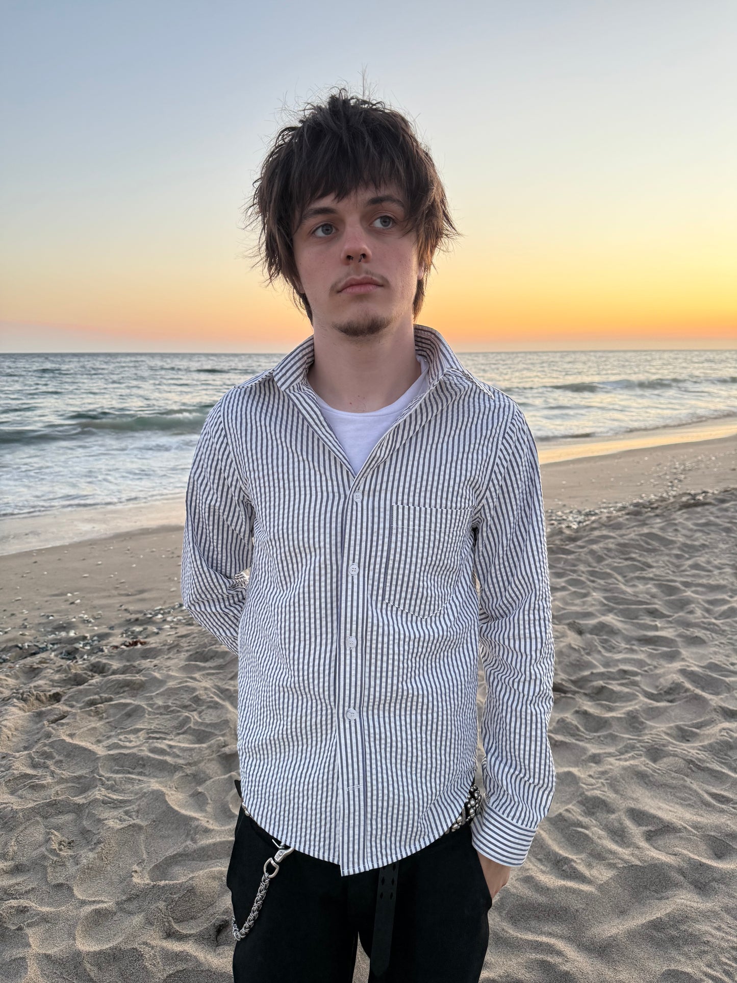 Seersucker Button Up