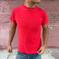 Red Slub Tee