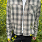 Olive Cropped Flannel