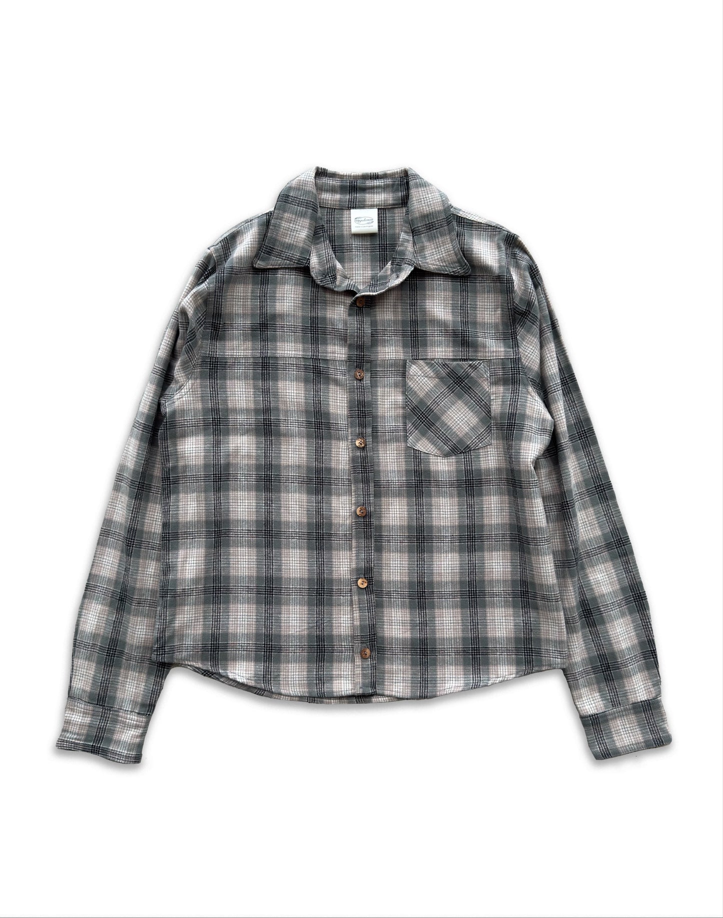 Olive Cropped Flannel