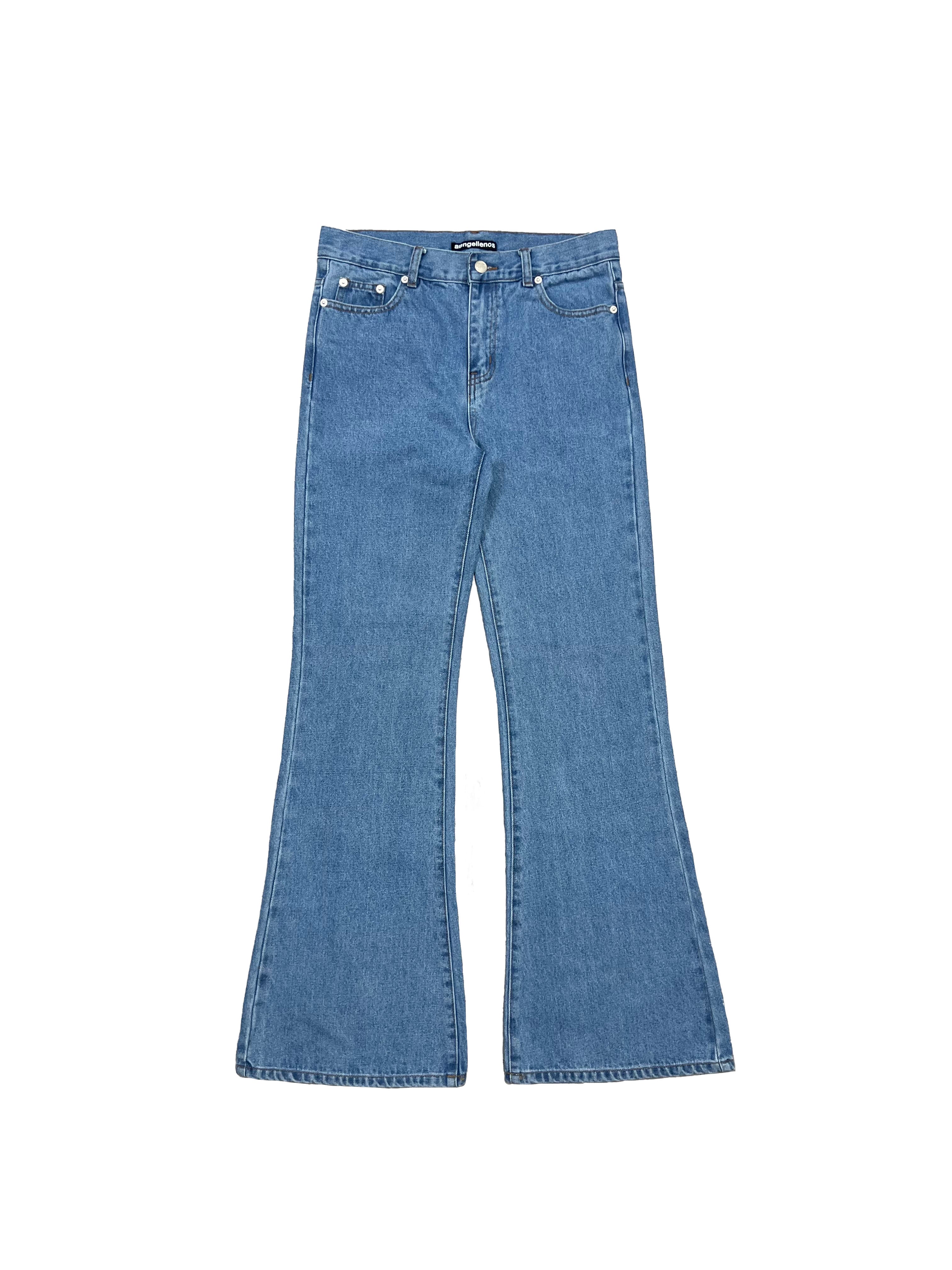 Blue Flared Jeans – aangellenos