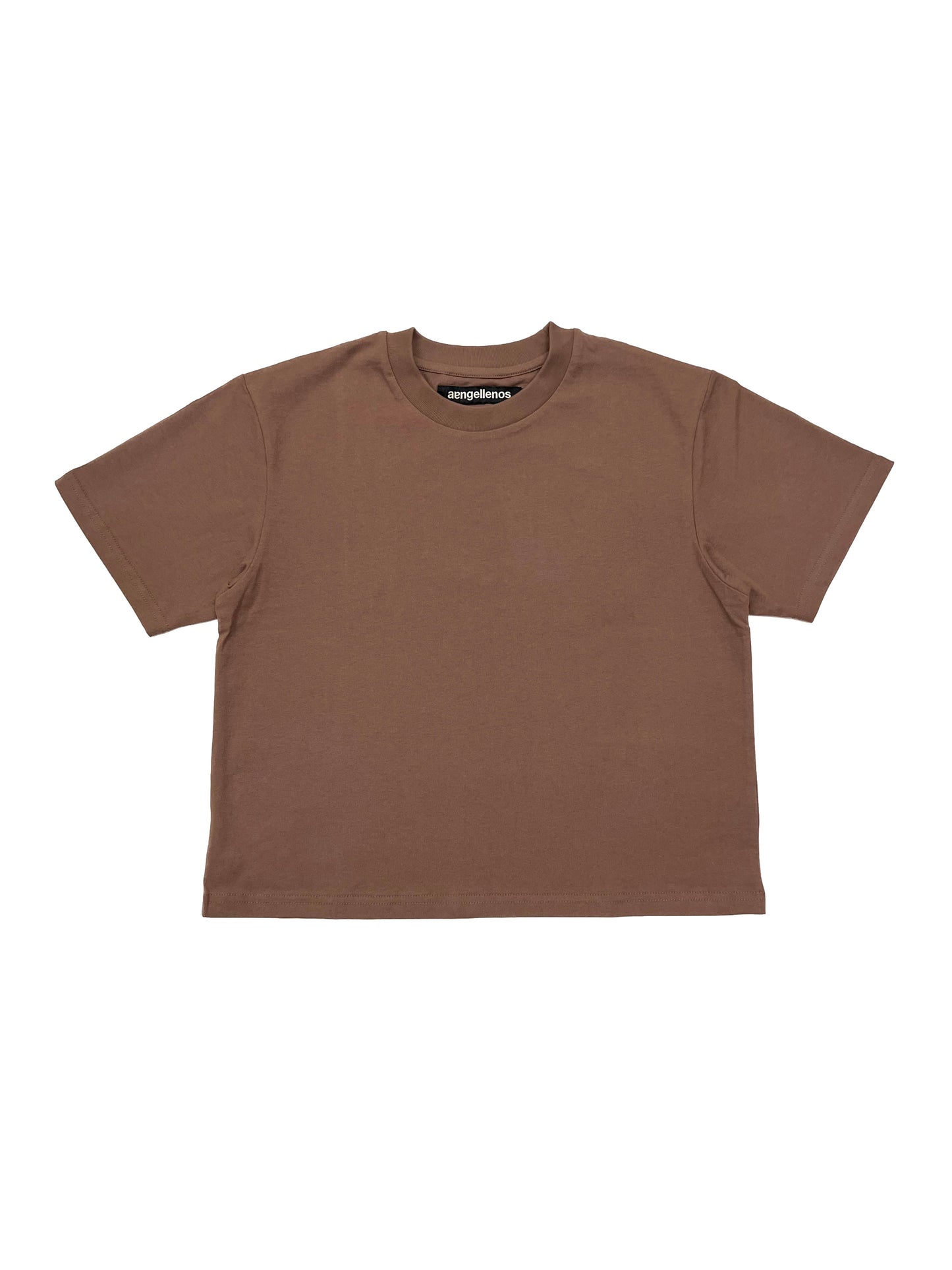 brown cropped tee 2.0
